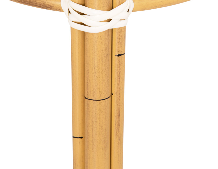 ΣΚΑΜΠΟ ΑΛΟΥΜΙΝΙΟΥ CHINO HM6285.03 BAMBOO LOOK-TEXTILENE ΛΕΥΚΟ-ΜΑΥΡΟ Φ36x46Υεκ.