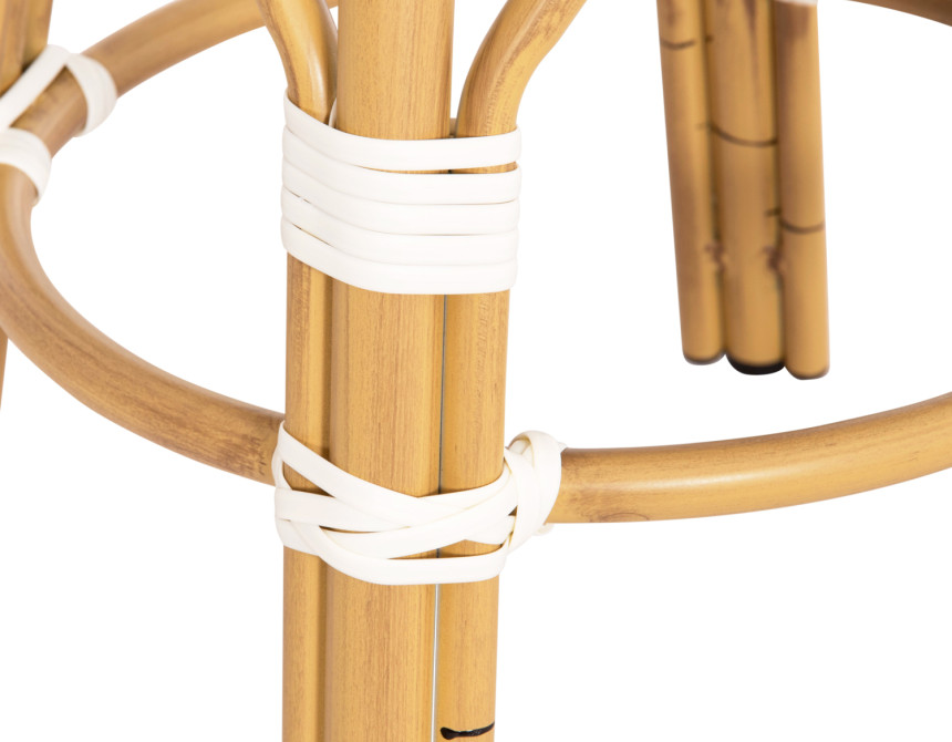 ΣΚΑΜΠΟ ΑΛΟΥΜΙΝΙΟΥ CHINO HM6285.05 BAMBOO LOOK-TEXTILENE ΛΕΥΚΟ-ΜΠΛΕ Φ36x46Υεκ.