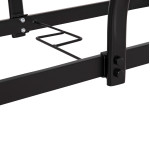ΤΡΑΠΕΖΙ BRUNO 150X90Χ72Υεκ. ΜΕΤΑΛΛΙΚΟ ΜΑΥΡΟ ΜΕ ΓΥΑΛΙΝΗ ΕΠΙΦΑΝΕΙΑ HM5145.03