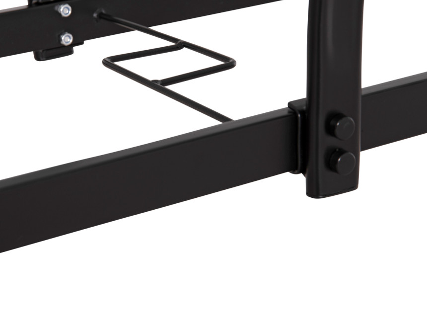 ΤΡΑΠΕΖΙ BRUNO 150X90Χ72Υεκ. ΜΕΤΑΛΛΙΚΟ ΜΑΥΡΟ ΜΕ ΓΥΑΛΙΝΗ ΕΠΙΦΑΝΕΙΑ HM5145.03