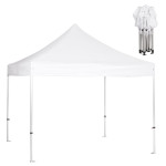 GAZEBO Β.ΤΥΠΟΥ CRESSEN HM6305 ΠΤΥΣΣΟΜ.-ΣΚΕΛΕΤΟΣ ΑΛΟΥΜ.ΑΣΗΜΙ-ΛΕΥΚΟ ΠΑΝΙ 3x3x3,4Yεκ