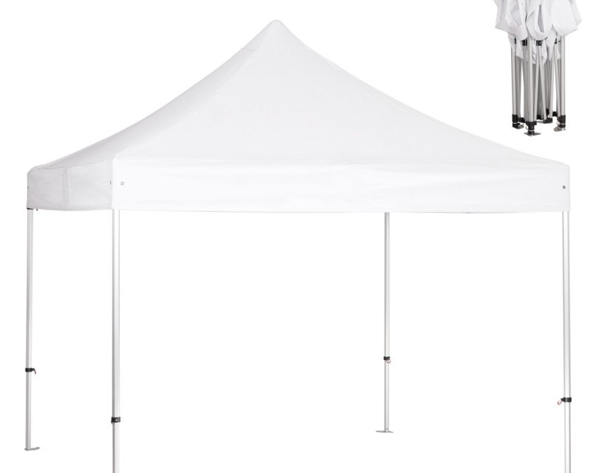 GAZEBO Β.ΤΥΠΟΥ CRESSEN HM6305 ΠΤΥΣΣΟΜ.-ΣΚΕΛΕΤΟΣ ΑΛΟΥΜ.ΑΣΗΜΙ-ΛΕΥΚΟ ΠΑΝΙ 3x3x3,4Yεκ