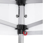 GAZEBO Β.ΤΥΠΟΥ CRESSEN HM6305 ΠΤΥΣΣΟΜ.-ΣΚΕΛΕΤΟΣ ΑΛΟΥΜ.ΑΣΗΜΙ-ΛΕΥΚΟ ΠΑΝΙ 3x3x3,4Yεκ