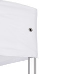 GAZEBO Β.ΤΥΠΟΥ CRESSEN HM6305 ΠΤΥΣΣΟΜ.-ΣΚΕΛΕΤΟΣ ΑΛΟΥΜ.ΑΣΗΜΙ-ΛΕΥΚΟ ΠΑΝΙ 3x3x3,4Yεκ