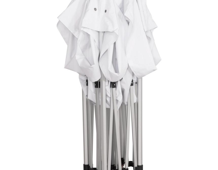 GAZEBO Β.ΤΥΠΟΥ CRESSEN HM6305 ΠΤΥΣΣΟΜ.-ΣΚΕΛΕΤΟΣ ΑΛΟΥΜ.ΑΣΗΜΙ-ΛΕΥΚΟ ΠΑΝΙ 3x3x3,4Yεκ