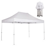 GAZEBO Β.ΤΥΠΟΥ CRESSEN HM6306 ΠΤΥΣΣΟΜ.-ΣΚΕΛΕΤΟΣ ΑΛΟΥΜ.ΑΣΗΜΙ-ΛΕΥΚΟ ΠΑΝΙ 3x4,5x3,4Yμ