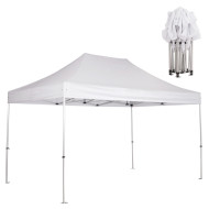 GAZEBO Β.ΤΥΠΟΥ CRESSEN HM6306 ΠΤΥΣΣΟΜ.-ΣΚΕΛΕΤΟΣ ΑΛΟΥΜ.ΑΣΗΜΙ-ΛΕΥΚΟ ΠΑΝΙ 3x4,5x3,4Yμ