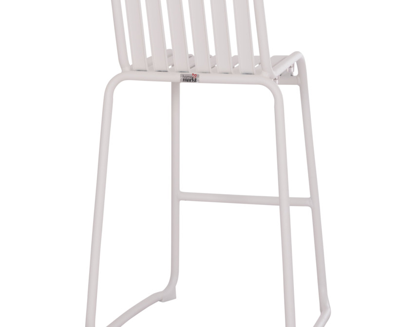 ΣΚΑΜΠΟ ΜΠΑΡ ΑΛΟΥΜΙΝΙΟΥ RACHEL HM6341.02 ΛΕΥΚΟ 47x56,5x98,5Υεκ.