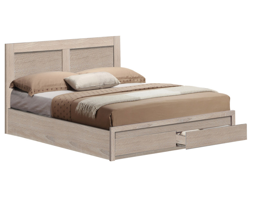 ΚΡΕΒΑΤΙ CAPRI HM665.02 ΜΕ 2 ΣΥΡΤΑΡΙΑ ΜΕΛΑΜΙΝΗ SONAMA ΓΙΑ ΣΤΡΩΜΑ 120x200εκ.