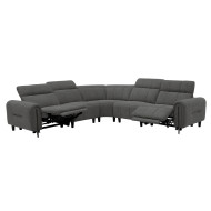 ΓΩΝΙΑΚΟΣ ΚΑΝΑΠΕΣ ΜΕ RECLINE ORACLE HM3290.01 ΓΚΡΙ ΥΦΑΣΜΑ 293x293x98Υεκ.