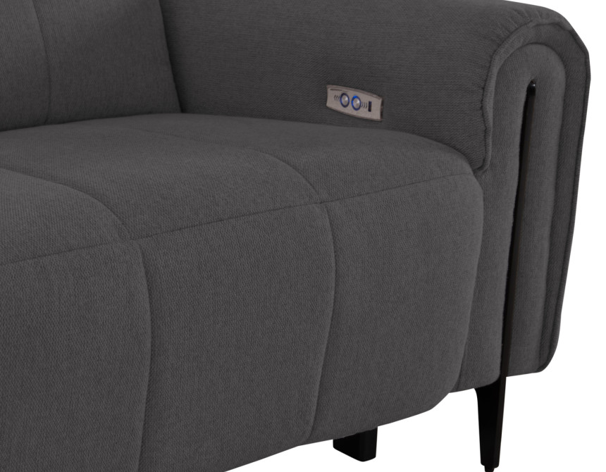 ΓΩΝΙΑΚΟΣ ΚΑΝΑΠΕΣ ΜΕ RECLINE ORACLE HM3290.01 ΓΚΡΙ ΥΦΑΣΜΑ 293x293x98Υεκ.