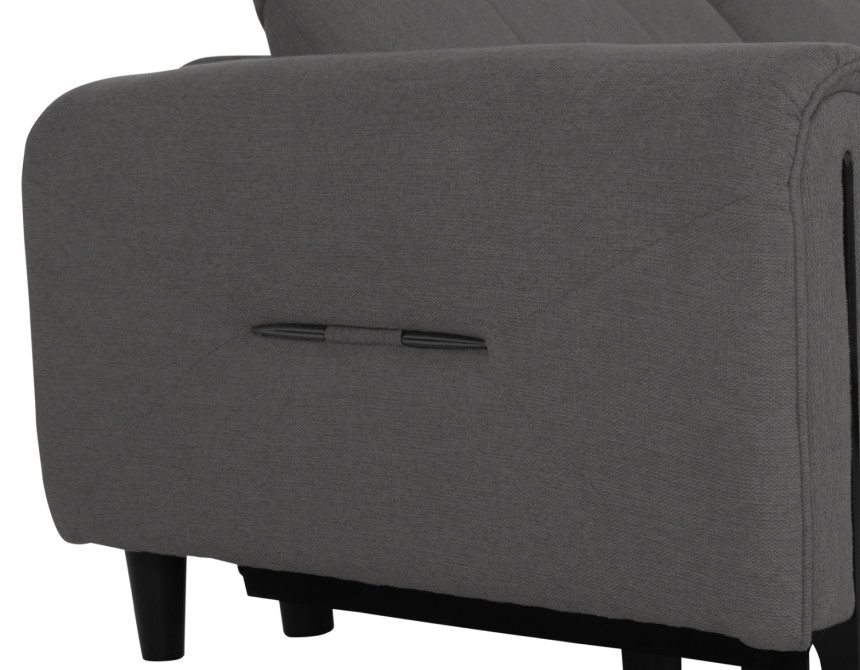 ΓΩΝΙΑΚΟΣ ΚΑΝΑΠΕΣ ΜΕ RECLINE ORACLE HM3290.01 ΓΚΡΙ ΥΦΑΣΜΑ 293x293x98Υεκ.