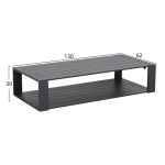 ΣΕΤ ΣΑΛΟΝΙ 4ΤΜΧ LAITH HM6551.01 ΑΛΟΥΜΙΝΙΟ & ΜΑΞΙΛΑΡΙΑ ΓΚΡΙ