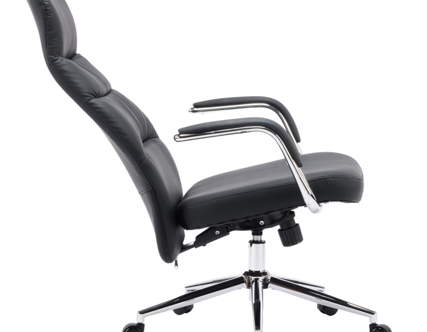 ΚΑΡΕΚΛΑ ΓΡΑΦΕΙΟΥ TEETER HM18355.01 ΜΑΥΡΟ PU ΔΕΡΜΑ--ΒΑΣΗ ΧΡΩΜΙΟΥ 67x66x121Υεκ