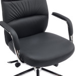 ΚΑΡΕΚΛΑ ΓΡΑΦΕΙΟΥ TEETER HM18355.01 ΜΑΥΡΟ PU ΔΕΡΜΑ--ΒΑΣΗ ΧΡΩΜΙΟΥ 67x66x121Υεκ