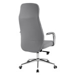 ΚΑΡΕΚΛΑ ΓΡΑΦΕΙΟΥ TEETER HM18355.10 ΓΚΡΙ PU ΔΕΡΜΑ--ΒΑΣΗ ΧΡΩΜΙΟΥ 67x66x121Υεκ