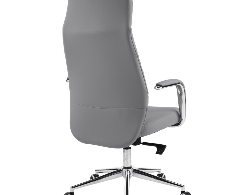 ΚΑΡΕΚΛΑ ΓΡΑΦΕΙΟΥ TEETER HM18355.10 ΓΚΡΙ PU ΔΕΡΜΑ--ΒΑΣΗ ΧΡΩΜΙΟΥ 67x66x121Υεκ