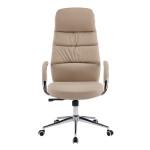 ΚΑΡΕΚΛΑ ΓΡΑΦΕΙΟΥ TEETER HM18355.02 ΜΠΕΖ PU ΔΕΡΜΑ--ΒΑΣΗ ΧΡΩΜΙΟΥ 67x66x121Υεκ