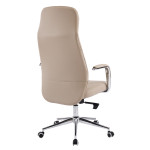 ΚΑΡΕΚΛΑ ΓΡΑΦΕΙΟΥ TEETER HM18355.02 ΜΠΕΖ PU ΔΕΡΜΑ--ΒΑΣΗ ΧΡΩΜΙΟΥ 67x66x121Υεκ