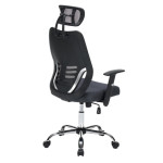 ΚΑΡΕΚΛΑ ΓΡΑΦΕΙΟΥ BRIEF HM1206.02 ΓΚΡΙ MESH--ΒΑΣΗ ΧΡΩΜΙΟΥ 63x64x122Υεκ.