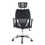 ΚΑΡΕΚΛΑ ΓΡΑΦΕΙΟΥ BRIEF HM1206.02 ΓΚΡΙ MESH--ΒΑΣΗ ΧΡΩΜΙΟΥ 63x64x122Υεκ.