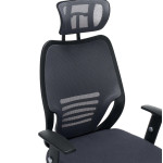 ΚΑΡΕΚΛΑ ΓΡΑΦΕΙΟΥ BRIEF HM1206.02 ΓΚΡΙ MESH--ΒΑΣΗ ΧΡΩΜΙΟΥ 63x64x122Υεκ.