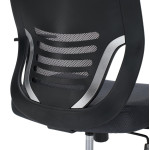 ΚΑΡΕΚΛΑ ΓΡΑΦΕΙΟΥ BRIEF HM1206.02 ΓΚΡΙ MESH--ΒΑΣΗ ΧΡΩΜΙΟΥ 63x64x122Υεκ.