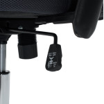 ΚΑΡΕΚΛΑ ΓΡΑΦΕΙΟΥ BRIEF HM1206.02 ΓΚΡΙ MESH--ΒΑΣΗ ΧΡΩΜΙΟΥ 63x64x122Υεκ.