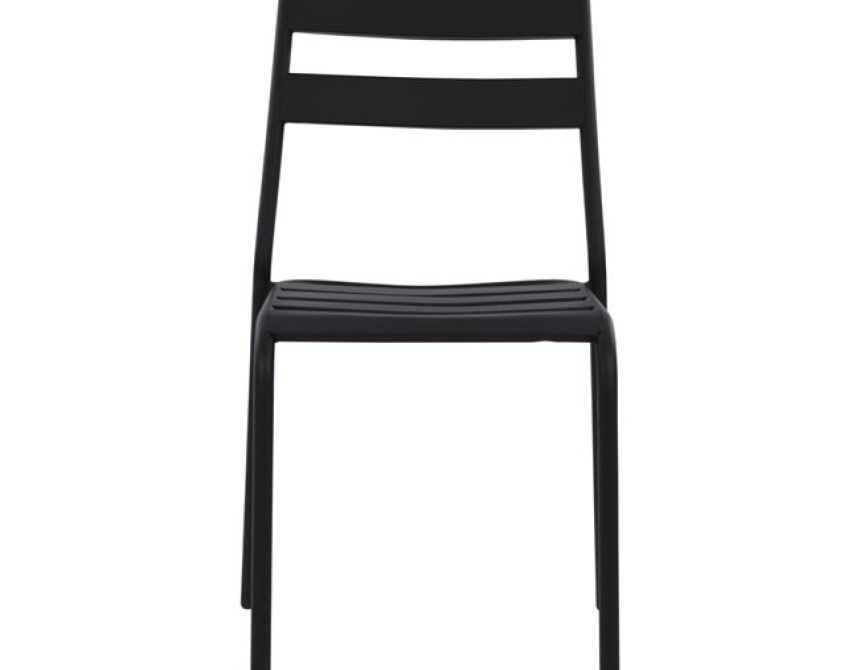 ΚΑΡΕΚΛΑ ΜΕΤΑΛΛΙΚΗ ΜΑΥΡΗ JASON HM5177.01 43x50x86cm