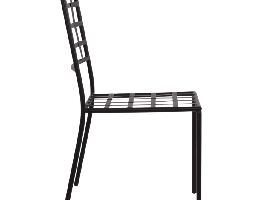 ΜΕΤΑΛΛΙΚΗ ΚΑΡΕΚΛΑ EMERY HM5509 ΣΕ ΜΑΥΡΗ ΑΠΟΧΡΩΣΗ 46x58x88  cm