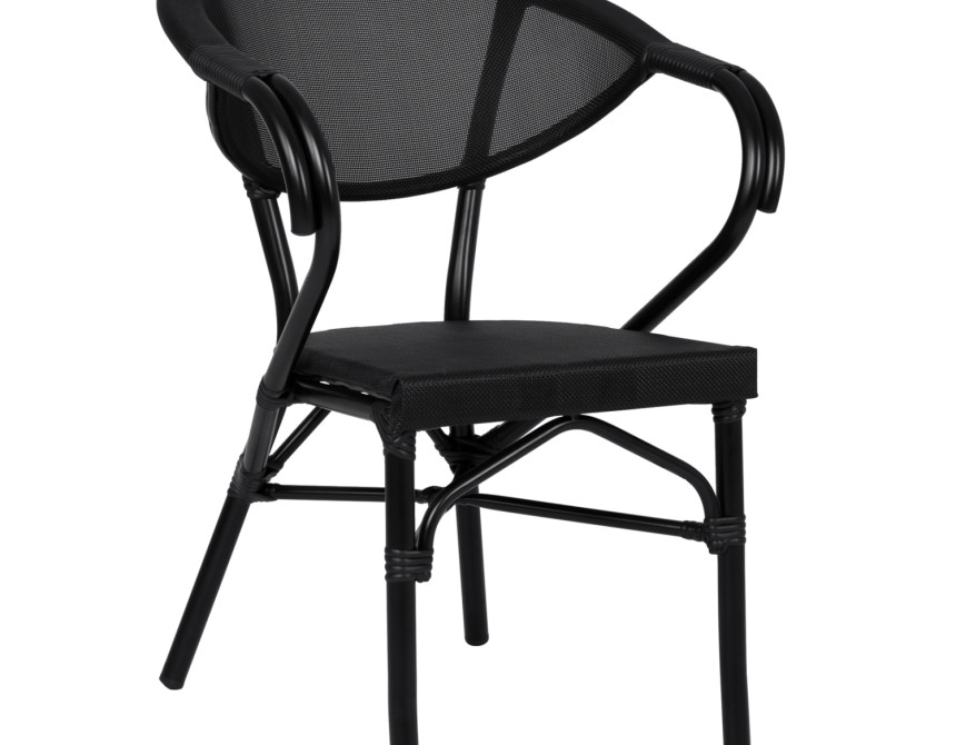 ΠΟΛΥΘΡΟΝΑ ΑΛΟΥΜΙΝΙΟΥ CLAY BAMBOO LOOK ΜΑΥΡΗ ΜΕ TEXTLINE HM5025.02 59x60x82 cm
