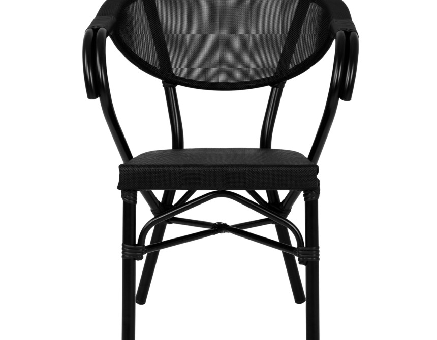 ΠΟΛΥΘΡΟΝΑ ΑΛΟΥΜΙΝΙΟΥ CLAY BAMBOO LOOK ΜΑΥΡΗ ΜΕ TEXTLINE HM5025.02 59x60x82 cm