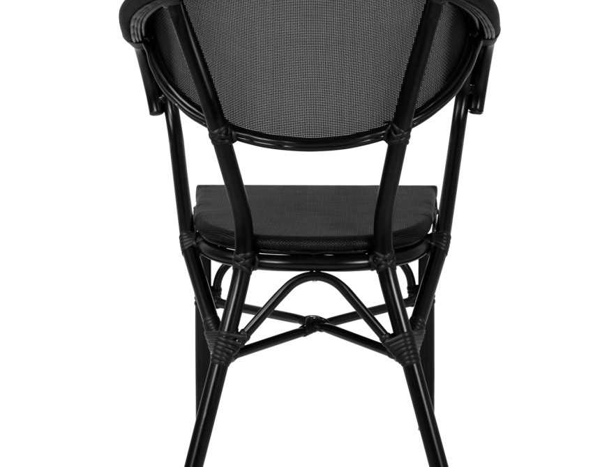 ΠΟΛΥΘΡΟΝΑ ΑΛΟΥΜΙΝΙΟΥ CLAY BAMBOO LOOK ΜΑΥΡΗ ΜΕ TEXTLINE HM5025.02 59x60x82 cm