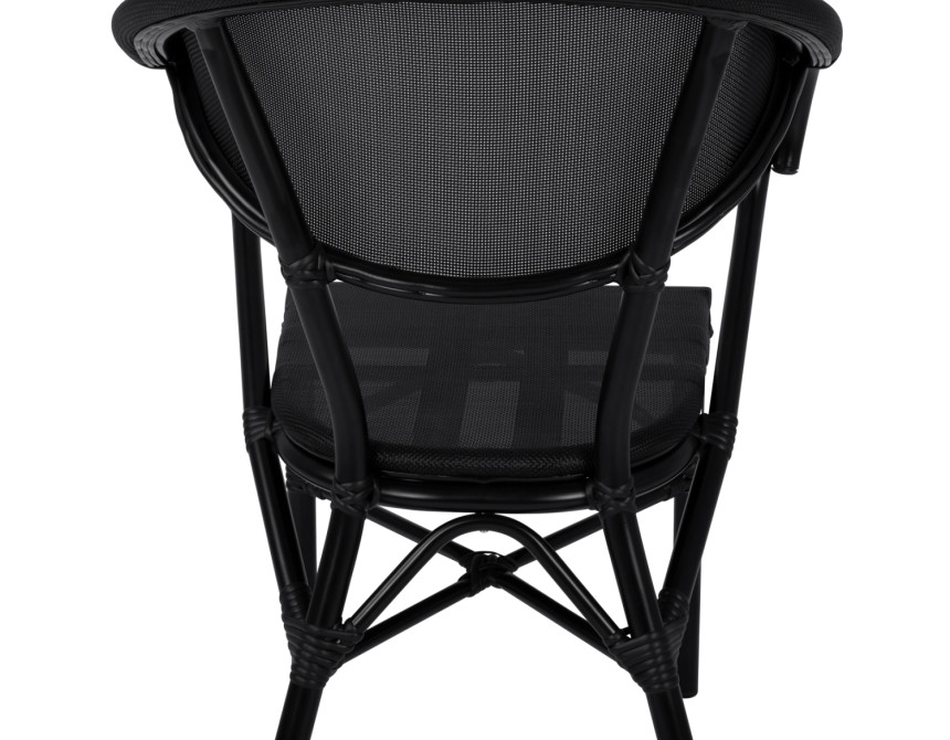 ΠΟΛΥΘΡΟΝΑ ΑΛΟΥΜΙΝΙΟΥ CLAY BAMBOO LOOK ΜΑΥΡΗ ΜΕ TEXTLINE HM5025.02 59x60x82 cm