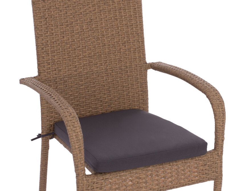 ΠΟΛΥΘΡΟΝΑ ΜΕΤΑΛΛΙΚΗ ANISHA HM5685.02 ΜΕ ΜΑΞΙΛΑΡΙ WICKER ΚΑΦΕ-ΜΟΚΑ ΣΤΟΙΒ/ΜΕΝΗ 56x60x94 εκ.