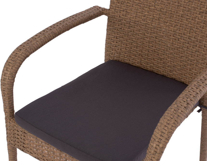 ΠΟΛΥΘΡΟΝΑ ΜΕΤΑΛΛΙΚΗ ANISHA HM5685.02 ΜΕ ΜΑΞΙΛΑΡΙ WICKER ΚΑΦΕ-ΜΟΚΑ ΣΤΟΙΒ/ΜΕΝΗ 56x60x94 εκ.