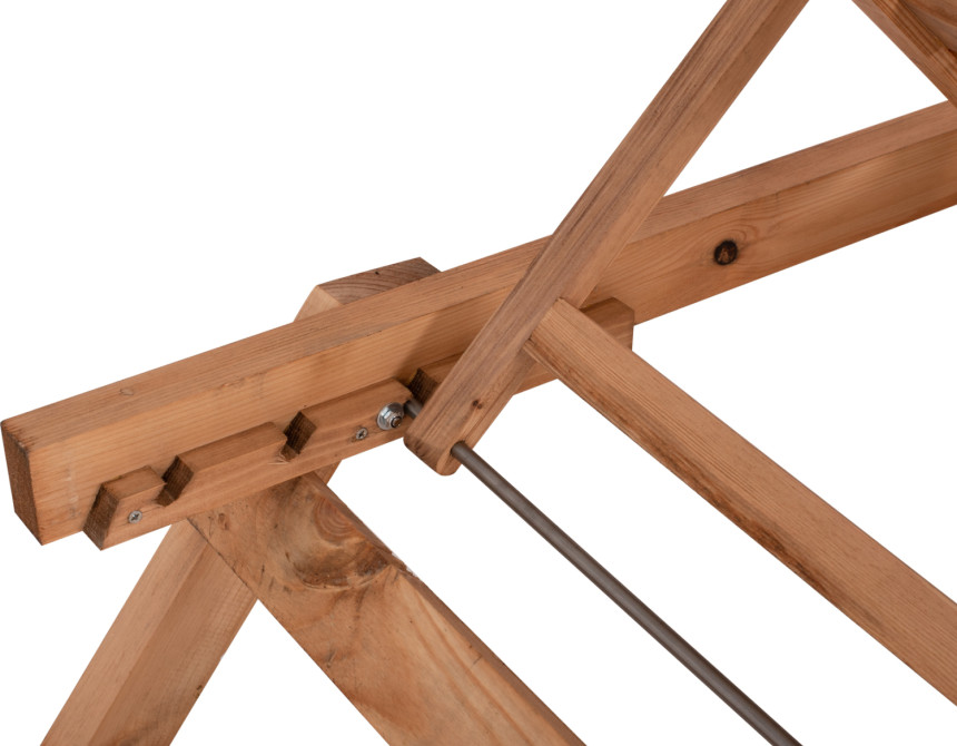 ΞΑΠΛΩΣΤΡΑ ΕΠΑΓΓΕΛΜΑΤΙΚΗ JULES HM11431.03 ΦΥΣΙΚΗ ΑΠΟ ΞΥΛΟ ΕΛΑΤΗΣ 72x196x29-84 εκ.