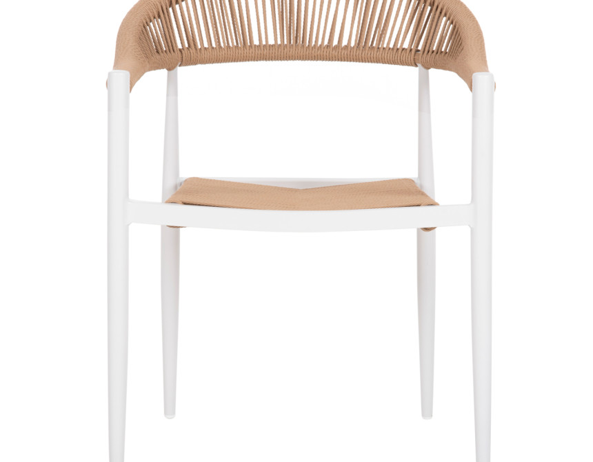 ΠΟΛΥΘΡΟΝΑ ΑΛΟΥΜΙΝΙΟΥ GRET HM5854.01 ΛΕΥΚΗ PE RATTAN ΜΠΕΖ 56x55,5x78Υεκ.