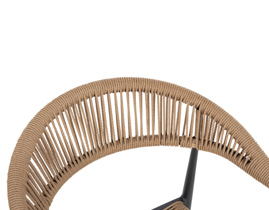 ΠΟΛΥΘΡΟΝΑ ΑΛΟΥΜΙΝΙΟΥ GRET HM5854.02 ΑΝΘΡΑΚΙ PΕ RATTAN ΜΠΕΖ 56x55,5x78Υ εκ.