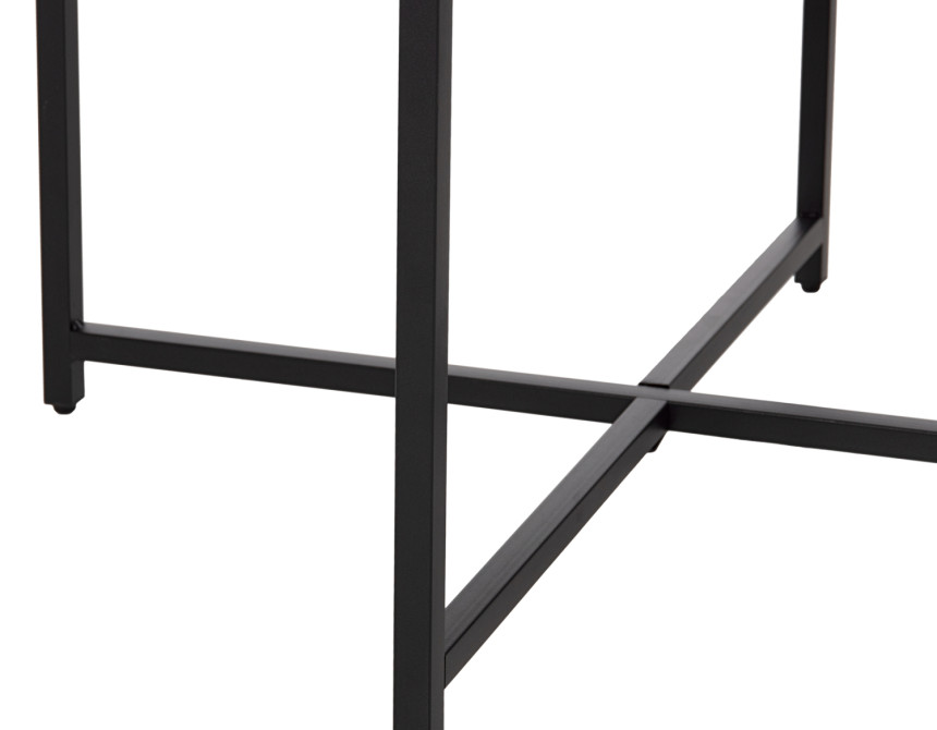 ΤΡΑΠΕΖΙ ΣΑΛΟΝΙΟΥ HM9420.03 BLACK MARBLE ΜΕΛΑΜΙΝΗ-ΜΑΥΡΗ ΜΕΤΑΛΛΙΚΗ ΒΑΣΗ Φ80x48,5Yεκ.