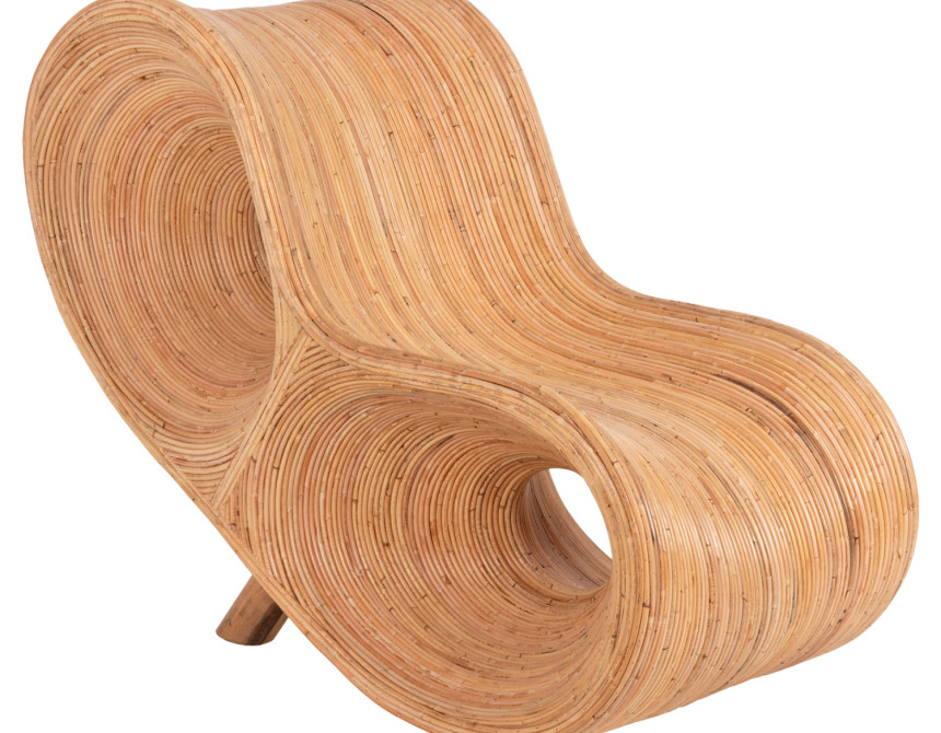 ΠΟΛΥΘΡΟΝΑ CURVY LOUNGE HM9645.01 ΑΠΟ RATTAN ΣΕ ΦΥΣΙΚΗ ΑΠΟΧΡΩΣΗ 63x128x97Y εκ.