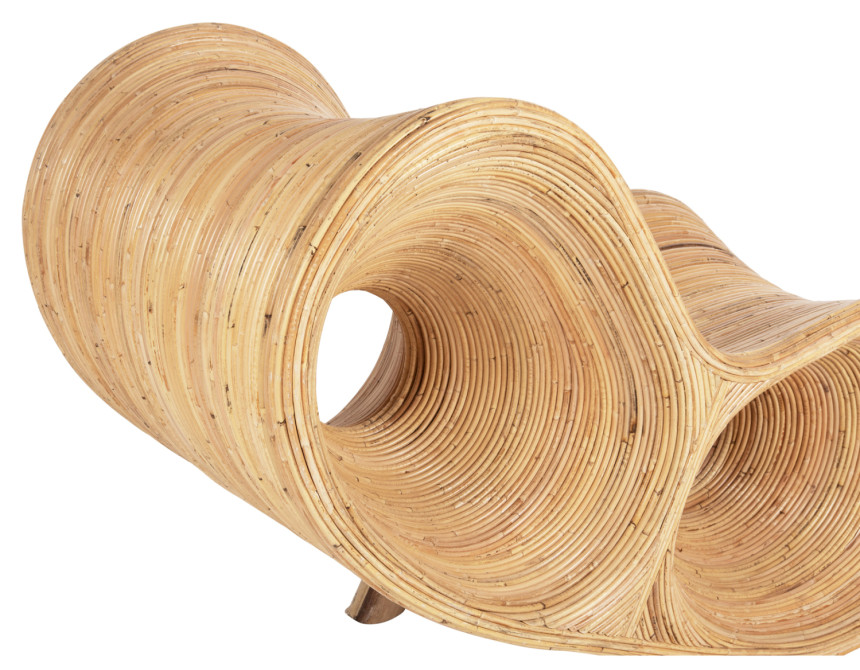 ΠΟΛΥΘΡΟΝΑ CURVY LOUNGE HM9645.01 ΑΠΟ RATTAN ΣΕ ΦΥΣΙΚΗ ΑΠΟΧΡΩΣΗ 63x128x97Y εκ.