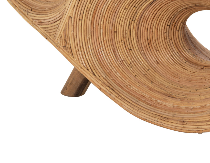 ΠΟΛΥΘΡΟΝΑ CURVY LOUNGE HM9645.01 ΑΠΟ RATTAN ΣΕ ΦΥΣΙΚΗ ΑΠΟΧΡΩΣΗ 63x128x97Y εκ.