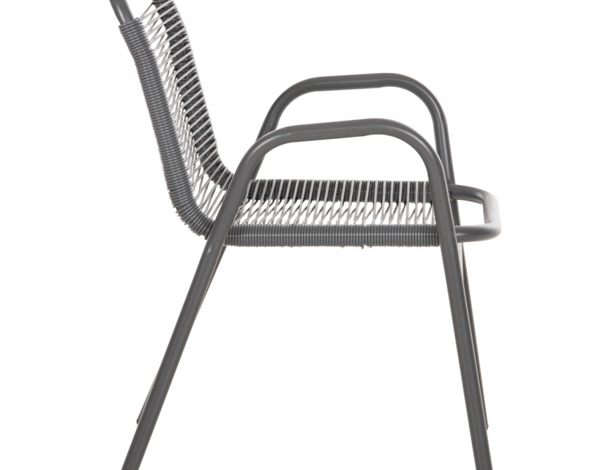 ΠΟΛΥΘΡΟΝΑ ΕΞ.ΧΩΡΟΥ AVRIL HM5968.01 ΜΕΤΑΛΛΟ ΚΑΙ ΣΥΝΘ.RATTAN ΣΕ ΓΚΡΙ 54,5x56x78Υεκ.