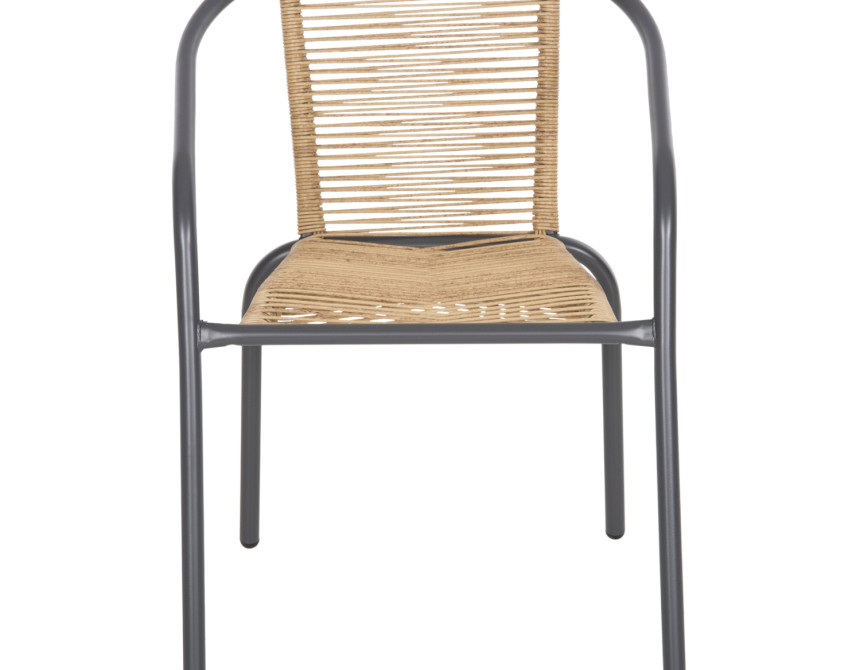 ΠΟΛΥΘΡΟΝΑ SWIFTER HM5969.02 ΜΕΤΑΛΛΟ ΓΚΡΙ-ΣΥΝΘ. RATTAN ΣΕ ΦΥΣΙΚΟ 54x61x75Υεκ.