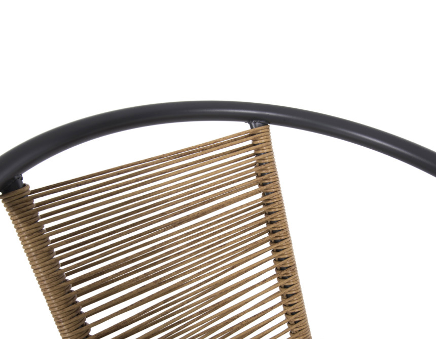 ΠΟΛΥΘΡΟΝΑ SWIFTER HM5969.02 ΜΕΤΑΛΛΟ ΓΚΡΙ-ΣΥΝΘ. RATTAN ΣΕ ΦΥΣΙΚΟ 54x61x75Υεκ.