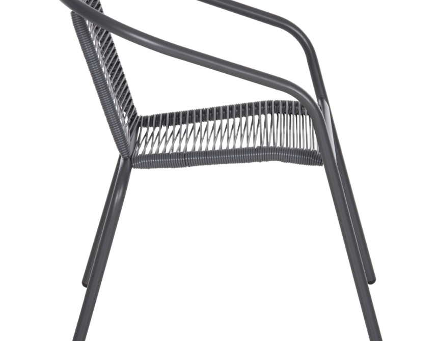 ΠΟΛΥΘΡΟΝΑ SWIFTER HM5969.01 ΜΕΤΑΛΛΟ ΓΚΡΙ-ΣΥΝΘ. RATTAN ΓΚΡΙ 54x61x75Υεκ.