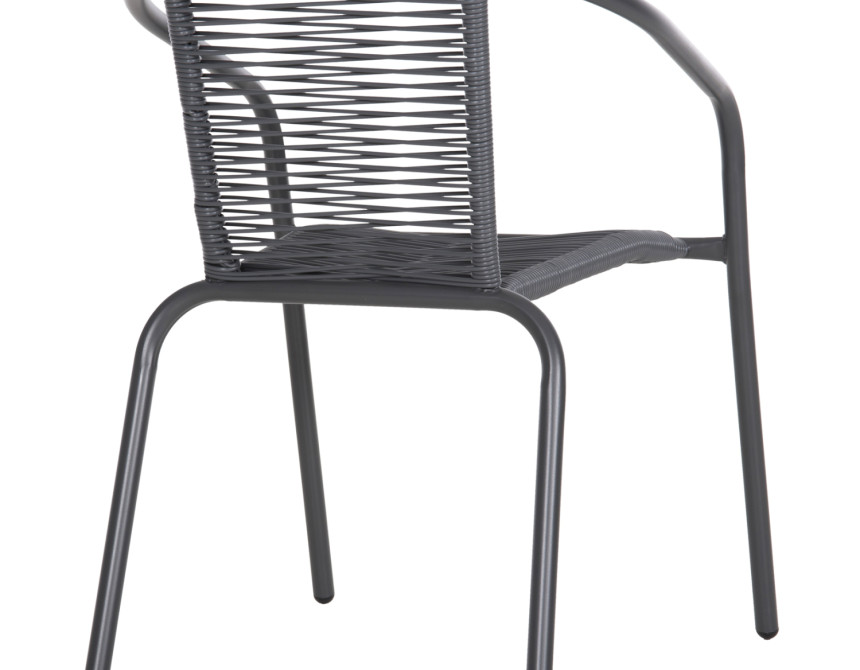 ΠΟΛΥΘΡΟΝΑ SWIFTER HM5969.01 ΜΕΤΑΛΛΟ ΓΚΡΙ-ΣΥΝΘ. RATTAN ΓΚΡΙ 54x61x75Υεκ.