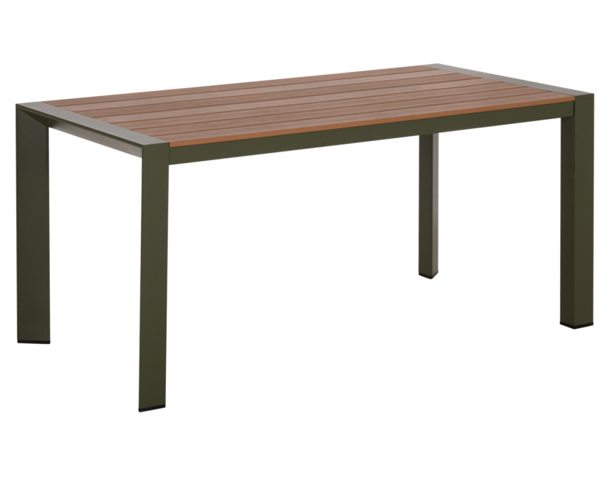 ΤΡΑΠΕΖΙ ΕΞΩΤ.ΧΩΡΟΥ GOYA HM6059.07 ΑΛΟΥΜΙΝΙΟ ΣE OLIVE GREEN & POLYWOOD 160X80Χ75Υεκ.