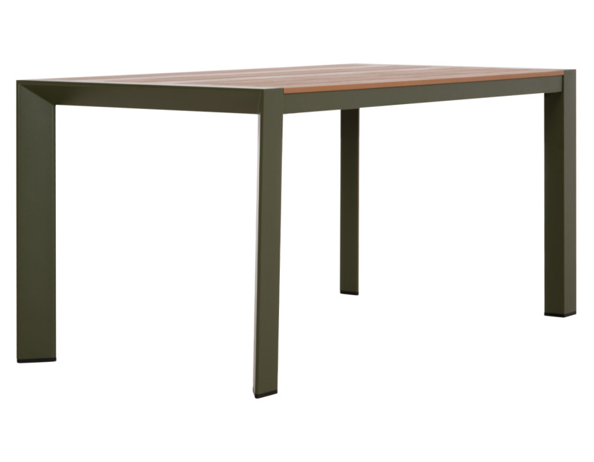 ΤΡΑΠΕΖΙ ΕΞΩΤ.ΧΩΡΟΥ GOYA HM6059.07 ΑΛΟΥΜΙΝΙΟ ΣE OLIVE GREEN & POLYWOOD 160X80Χ75Υεκ.